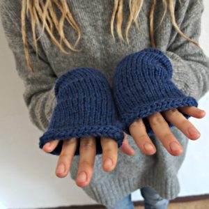 modré bezprstové rukavičky z alpacy blue alpaca fingerless gloves