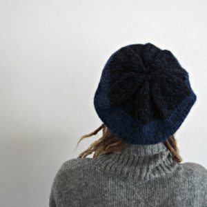 baret alpaca, kráľovská modrá baret alpaca, kráľovská modrá