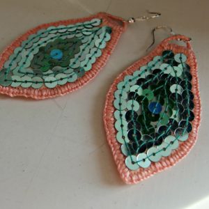 vyšívané náušnice Jasna embroidered earrings Jasna