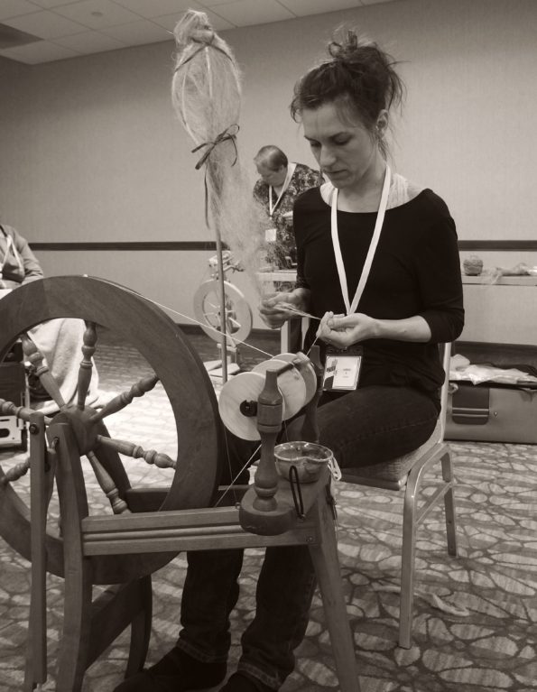 spinning flax, PLYAway 2019