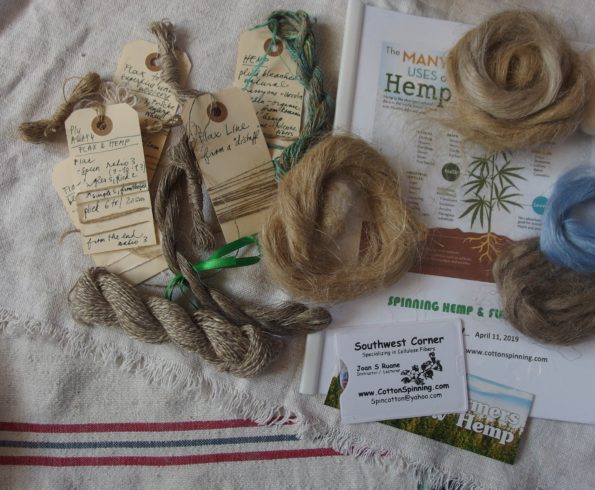 vzorky ľanu a konope /flax and hemp samples